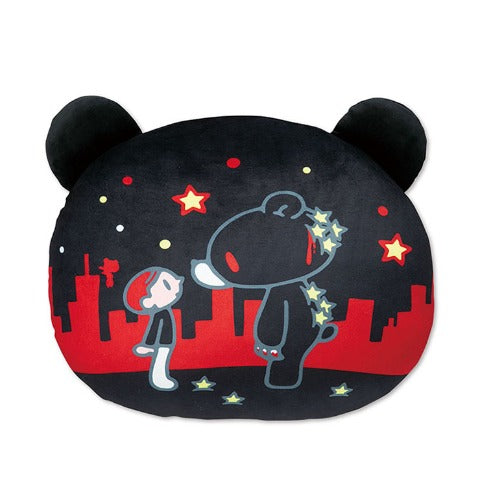[BLACK] AVAIL "GLOOMY The Naughty Grizzly" Die-cut Cushion