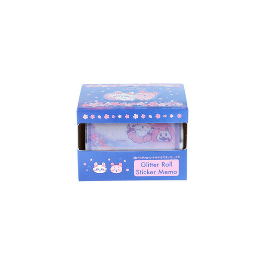 [BLUE] "Chiikawa Sakura Pink" Roll Sticker Memo