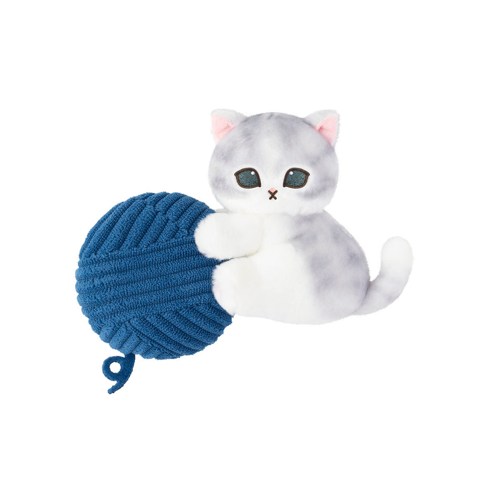 [BLUE] "Mofusand Yarn" Measuring Tape with Plush