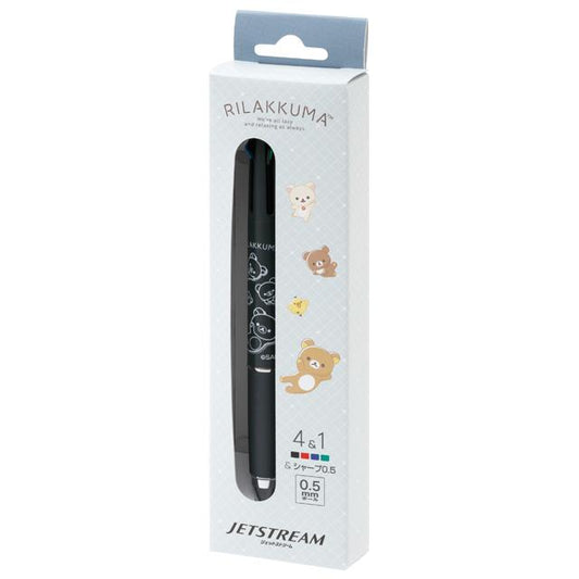 [RILAKKUMA / BLACK] "San-x Jetstream 4&1" Ballpoint Pen