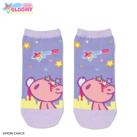 [PURPLE / BODY] AVAIL "GLOOMY The Naughty Grizzly" Socks