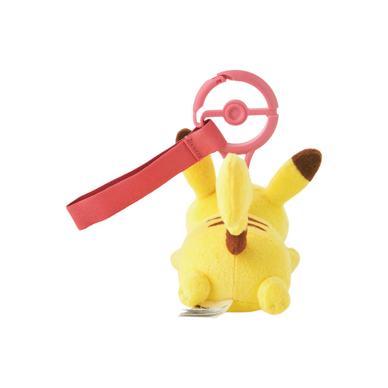 [RED / PIKACHU] "Pokemon Ten Poke Ten Colors" Plush Keychain