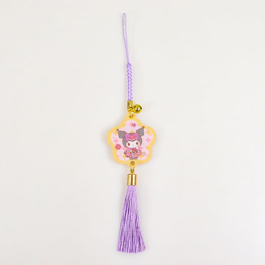 [KUROMI] "Sanrio Japanese Heart Romance" Netsuke Acrylic Keychain