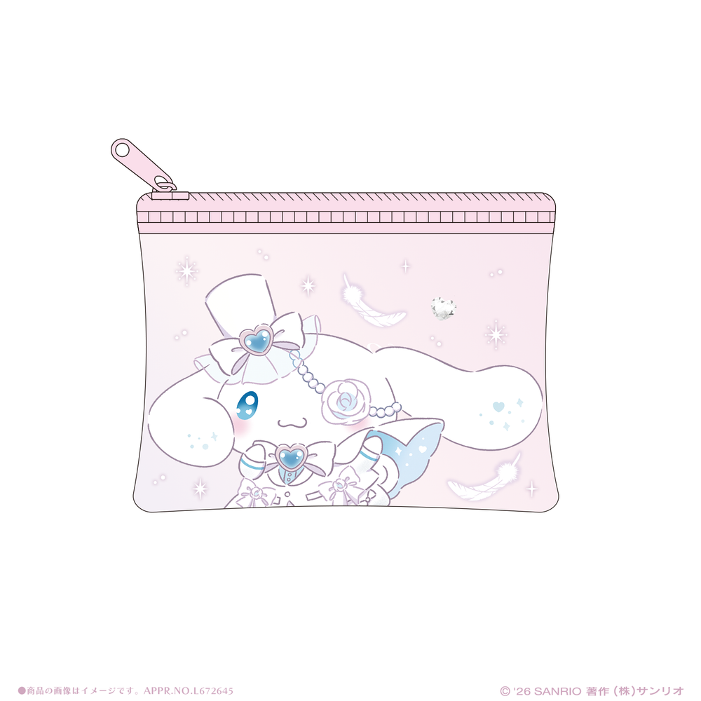 [CINNAMOROLL] "Sanrio x LAFARY Tokimeki Senshi Lumina" Mini Clear Pouch