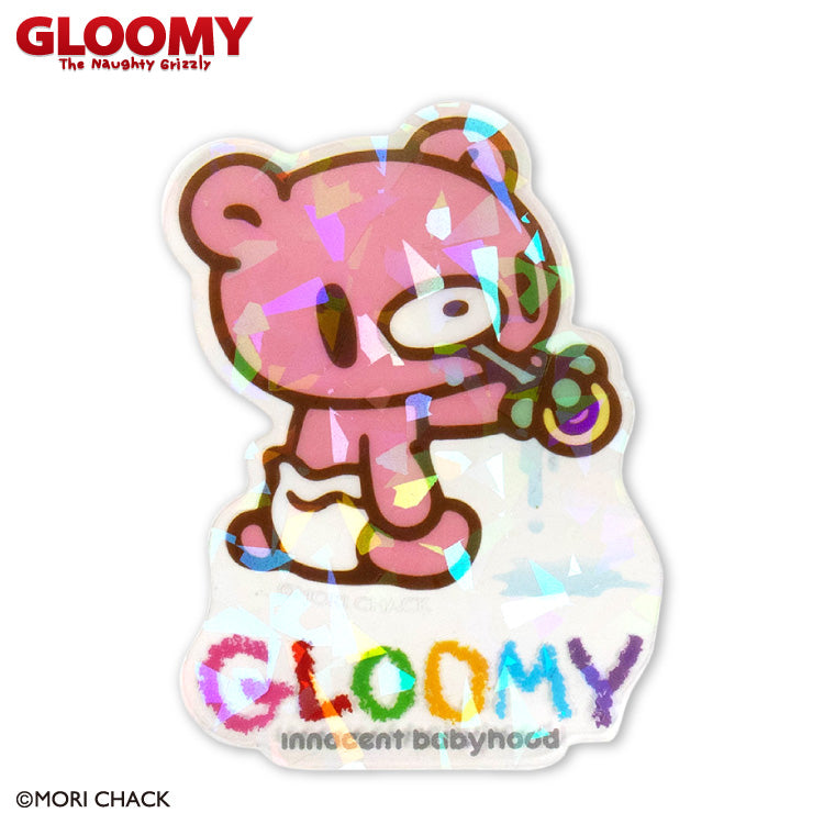[BABY ] "THANKYOUMART X Gloomy the Naughty Grizzly" Clear Sticker