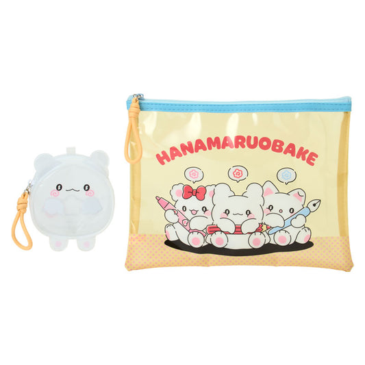 "Hanamaruobake Together with Friends" Clear Pouch Set