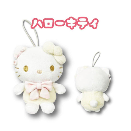 [HELLO KITTY] "Sanrio White Series" Plush Keychain