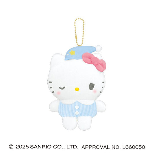 [HELLO KITTY] "Sanrio Sleepover Munyatto" Plush Keychain