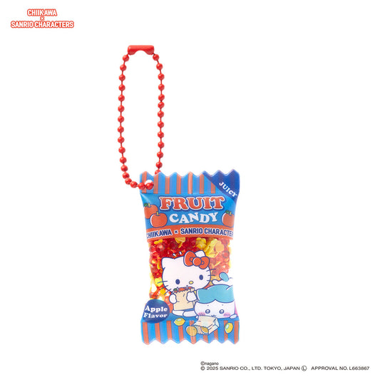 [HELLO KITTY / HACHIWARE] "Chiikawa x Sanrio Supermarket" Shaka Shaka Keychain