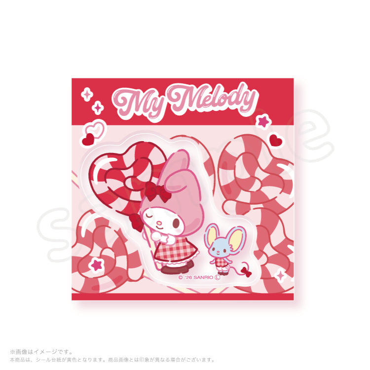 [MY MELODY] "Sanrio Pinky Lollipop" Clear Sticker