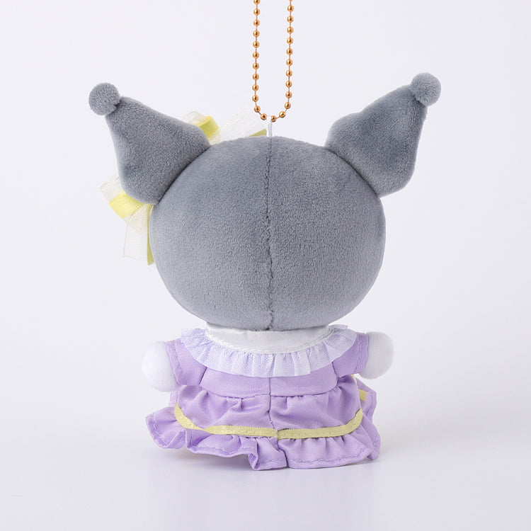 [KUROMI] "Sanrio Dressed Up Two Colors Coordinated Munyugurumi" Plush Keychain