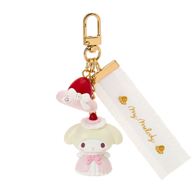 [MY MELODY] "Sanrio Ichigo Whip Cake Series" Strap Keychain