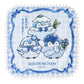 [GINGHAM] "Koupenchan Sky Blue Bouquet" Hand Towel