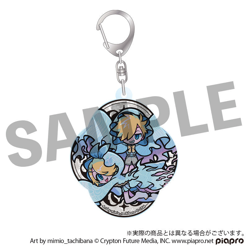 [REN & LEN] "STEAKA Wochirare Hatsune Miku x Obaken Afterparty Deformed" Acrylic Keychain