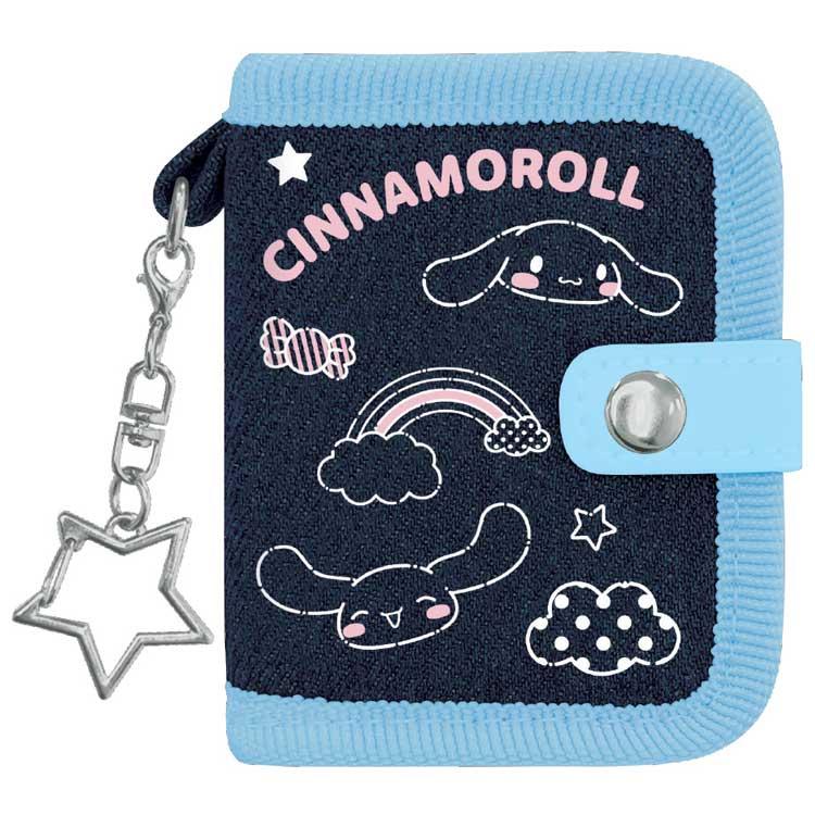 [CINNAMOROLL] "Sanrio Denim" Sticker Book Keychain