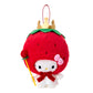 [HELLO KITTY] "Sanrio Become Strawberry King" Plush Keychain