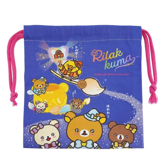 LIMITED "Rilakkuma Makumaku Miracle Wonderland" Drawstring Bag