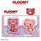 "THANKYOUMART X Gloomy the Naughty Grizzly" Acrylic Clip Set