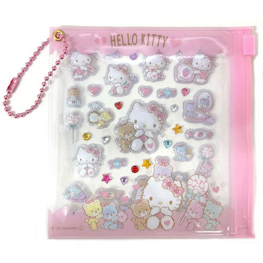 [HELLO KITTY] "Sanrio" Mini Deco Stickers and Pouch