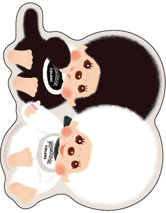 "Monchhichi Colors" Big Sticker Set
