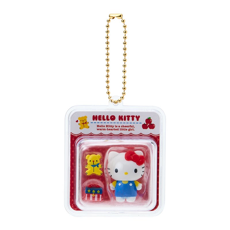 [HELLO KITTY / RED] "Sanrio Miniature Toy Package" Keychain