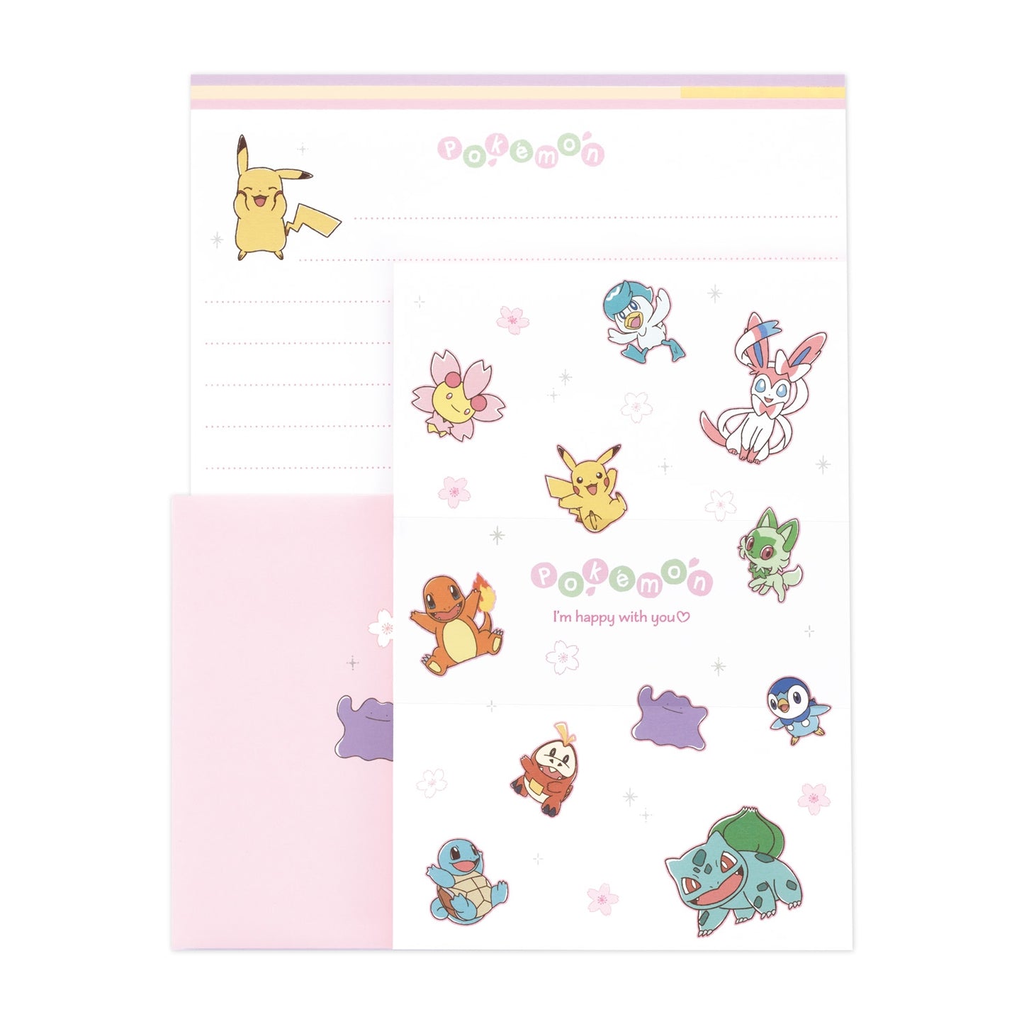 [WHITE] "Pokemon Sakura" Letter Set