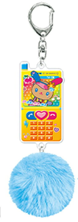 [SUNTAN POP GAL] "Usahana" Keychain with Fur Pom