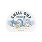 [CHILL OUT] "Mofusand BOARD SHARK!" Die-Cut Sticker