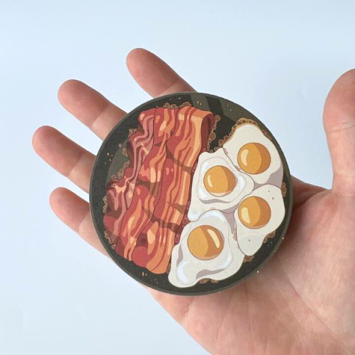 [BACON & EGGS] "Howl's Moving Castle" Round Memo