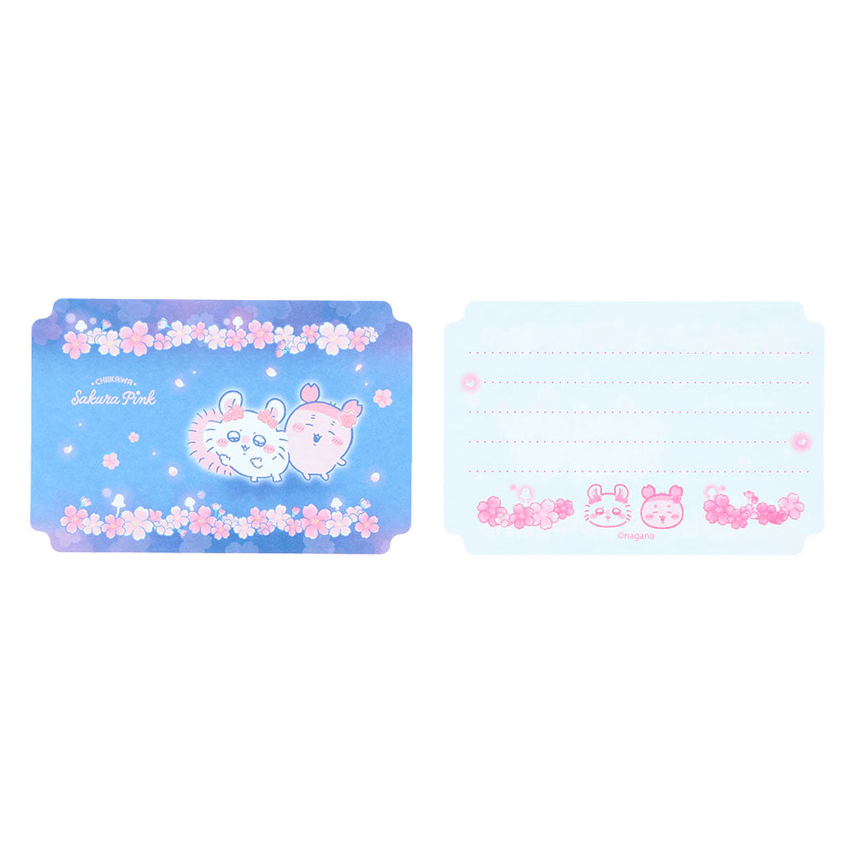 [BLUE] "Chiikawa Sakura Pink" Mini Letter Set