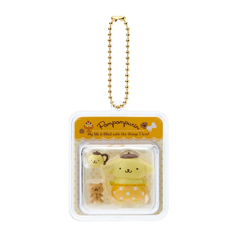 [POMPOMPURIN] "Sanrio Miniature Toy Package" Keychain