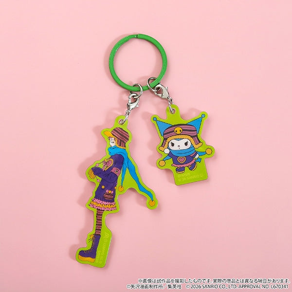 [KUROMI] LIMITED "Gokinjo Monogatari x Sanrio POP UP STORE" Double Charm Keychain