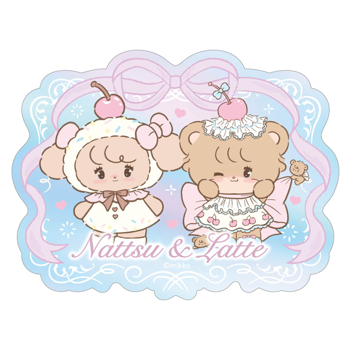 [NATTSU & LATTE] "Mikko Illustrations" Prism Travel Sticker