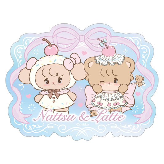 [NATTSU & LATTE] "Mikko Illustrations" Prism Travel Sticker