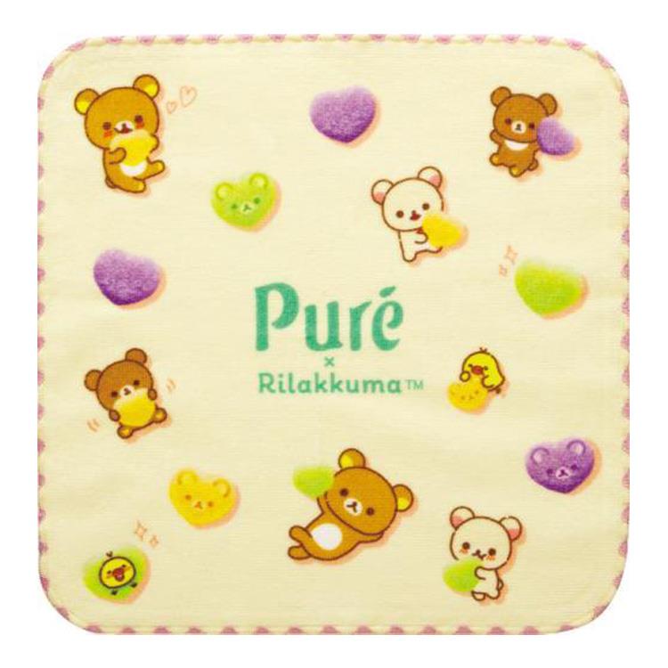 [HEARTS] "Pure Gummy x Rilakkuma" Mini Towel