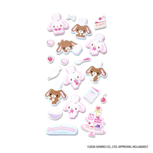 [PASTRY CHEF] "Sugarbunnies" Pukupuku Sticker Sheet