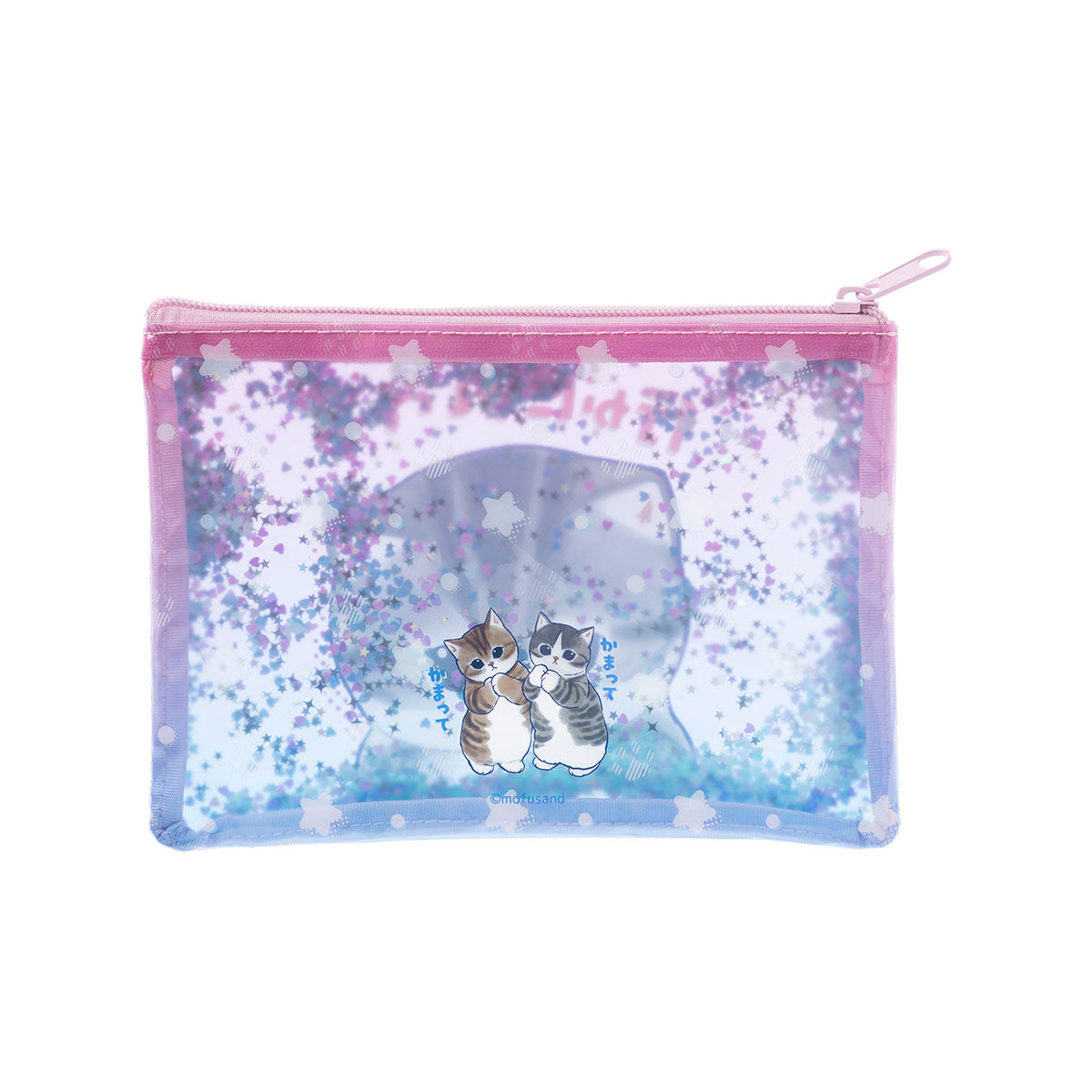 "Mofusand I Want to Onterrupt Your Outing!" Shaka Shaka Flat Pouch
