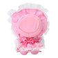 [PINK] "Hello Kitty Lolita Lovely Frill" Plush Keychain