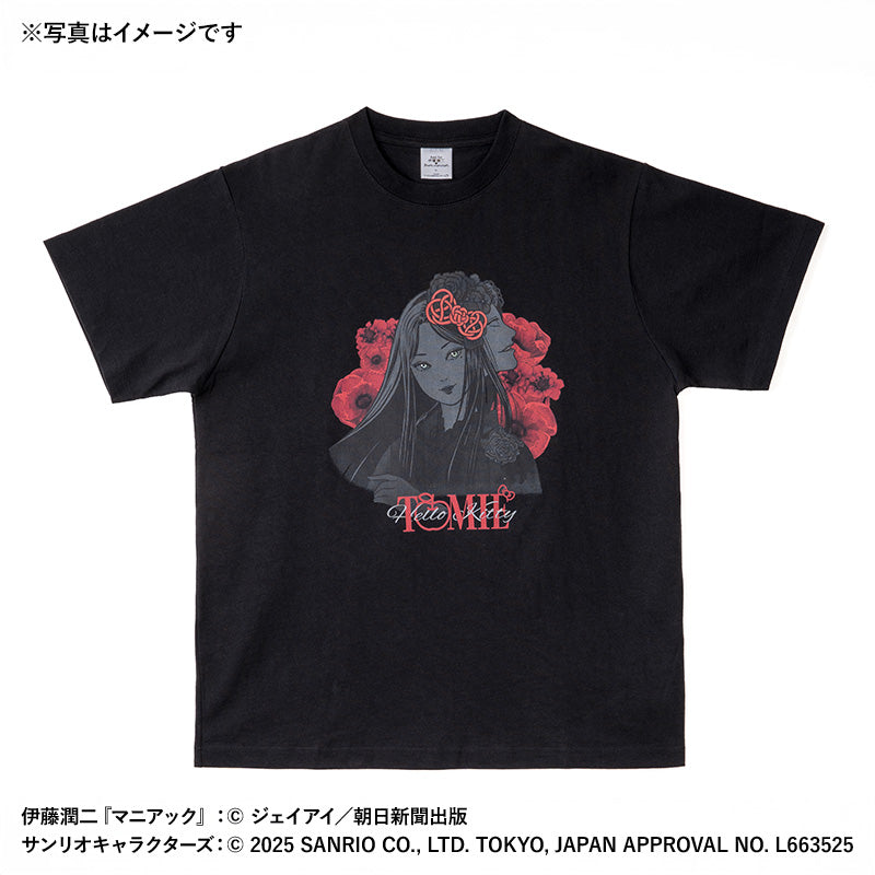 "Junji Ito & Sanrio Characters Kimono Tomie" T-shirt