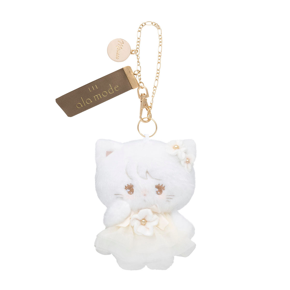 [MOUSSE] "Mikko Illustrations Flower Tulle" Plush Keychain