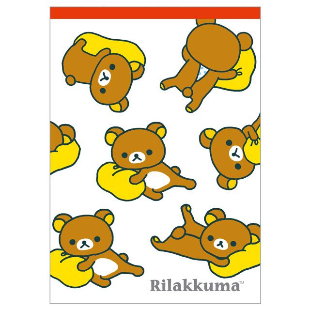 [RILAKKUMA] "Rilakkuma Standard Stationery" A6 Memo Pad