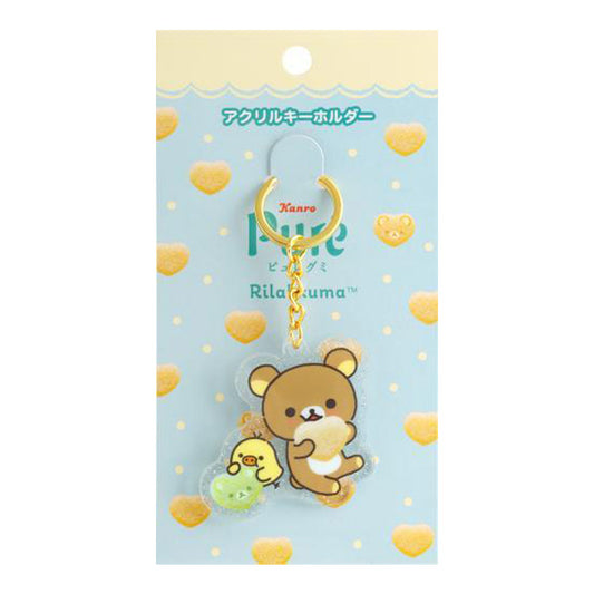 [RILAKKUMA / KIIROITORI] "Pure Gummy x Rilakkuma" Acrylic Keychain