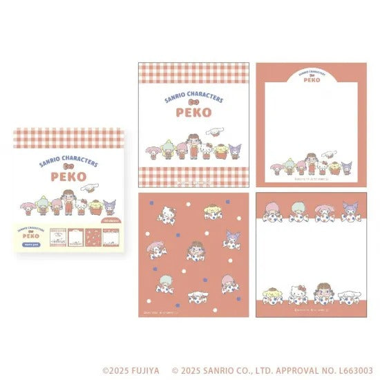 [RED] "PEKO x Sanrio" Memo Pad