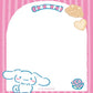 [CINNAMOROLL] "Sanrio Oyatsu Snack Party" Memo Pad