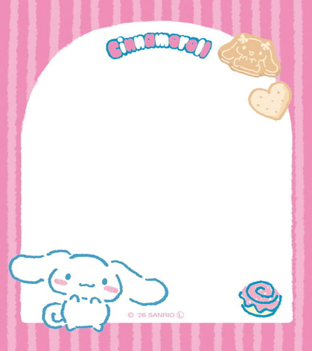 [CINNAMOROLL] "Sanrio Oyatsu Snack Party" Memo Pad