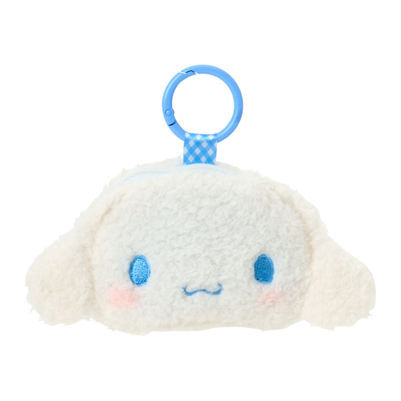 [CINNAMOROLL] "Sanrio" Face Shaped Mini Pouch