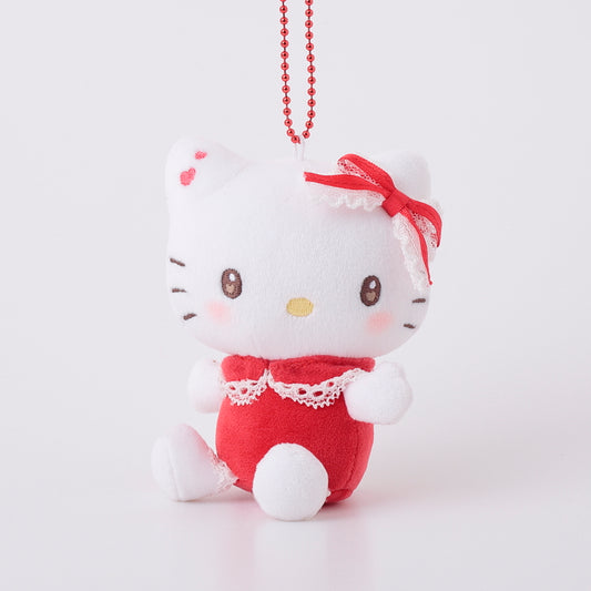 [HELLO KITTY] "Sanrio Hey, you! Over Here! Munyugurumi" Plush Keychain