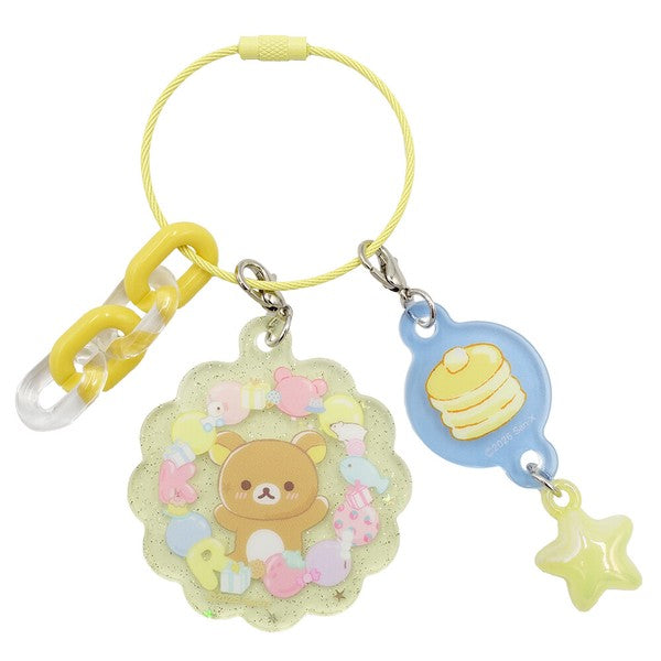 [PARTY / YELLOW] "Rilakkuma" Wire Keychain