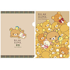 "Rilakkuma Nuinui Rilakkuma" Clear Holder Set