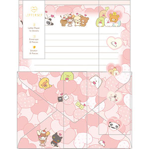 [PINK] "San-x Universe Happiness to You" Letter Set